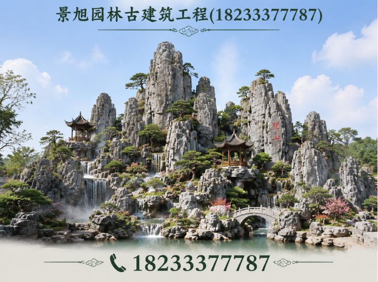 顺平县仿古牌楼展示图